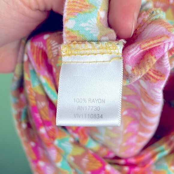 MOSSIMO Y2K Strapless Maxi Dress Boho colorful size Medium - Picture 8 of 8